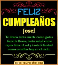 Frases de Cumpleaños Josef